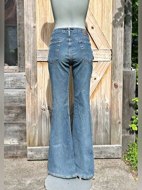 Vintage 90s Lei Stretch Denim Mid Rise Boot Cut Jeans~13L~